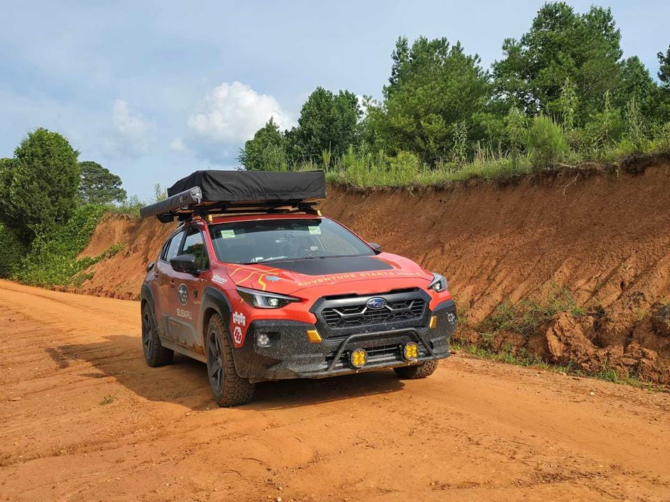 Mississippi red clay — the surface that defines the central TAT after an afternoon rain.