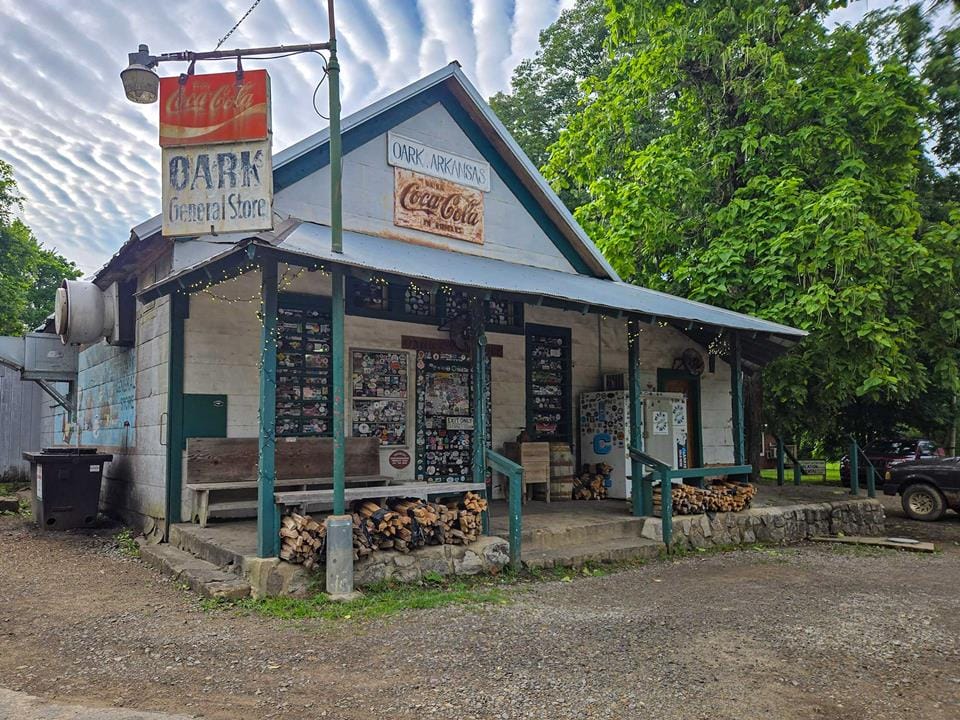 The Oark General Store, Arkansas — a mandatory TAT stop, in business since 1928.