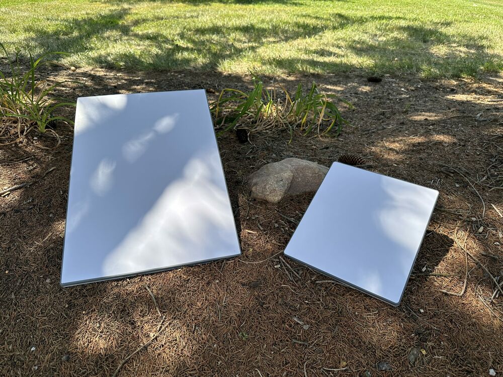 Standard (left) vs Mini (right) - the size delta is what makes the Mini work for overlanding where a Standard wouldn't.