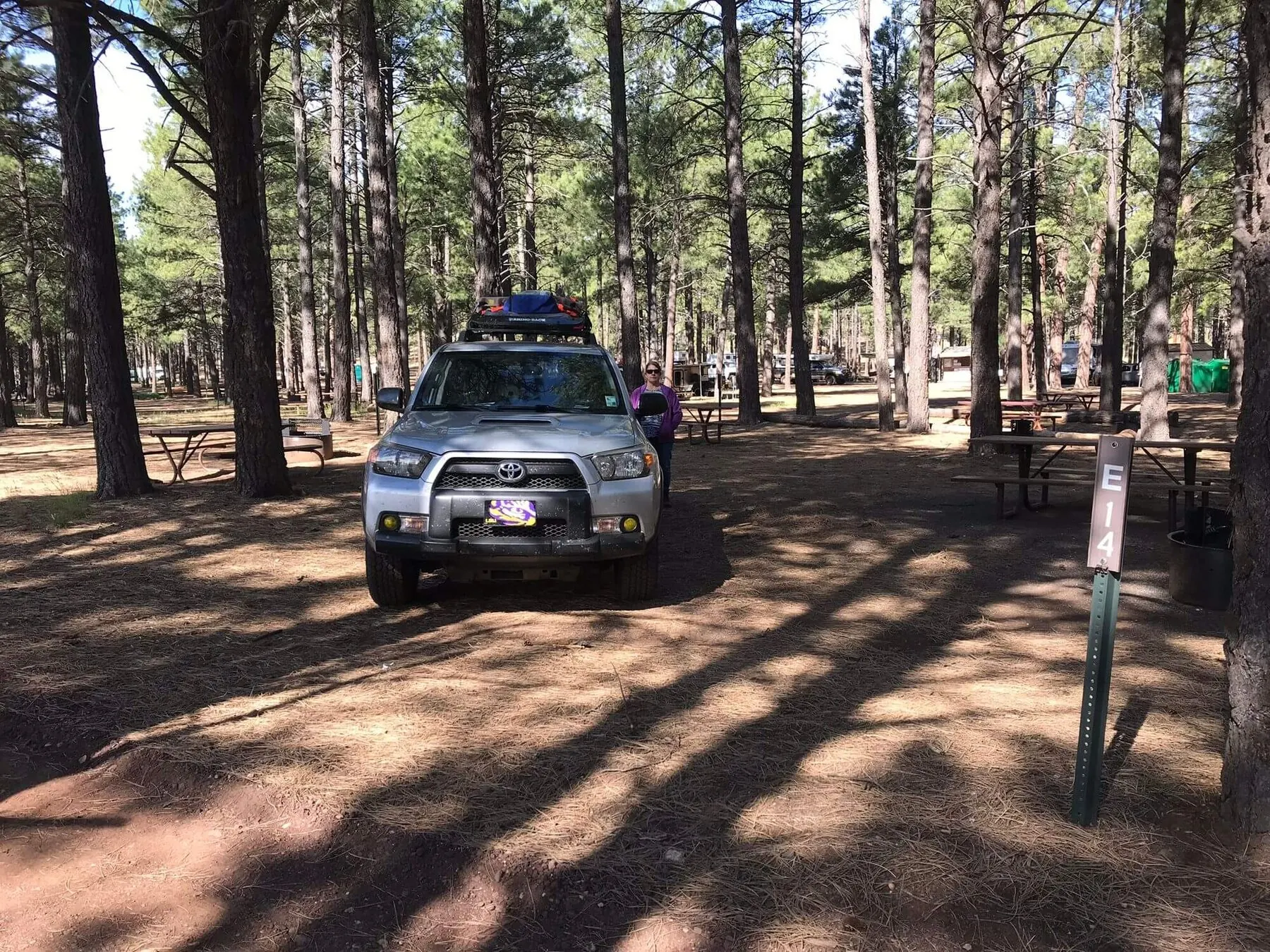 Overland rig at camp