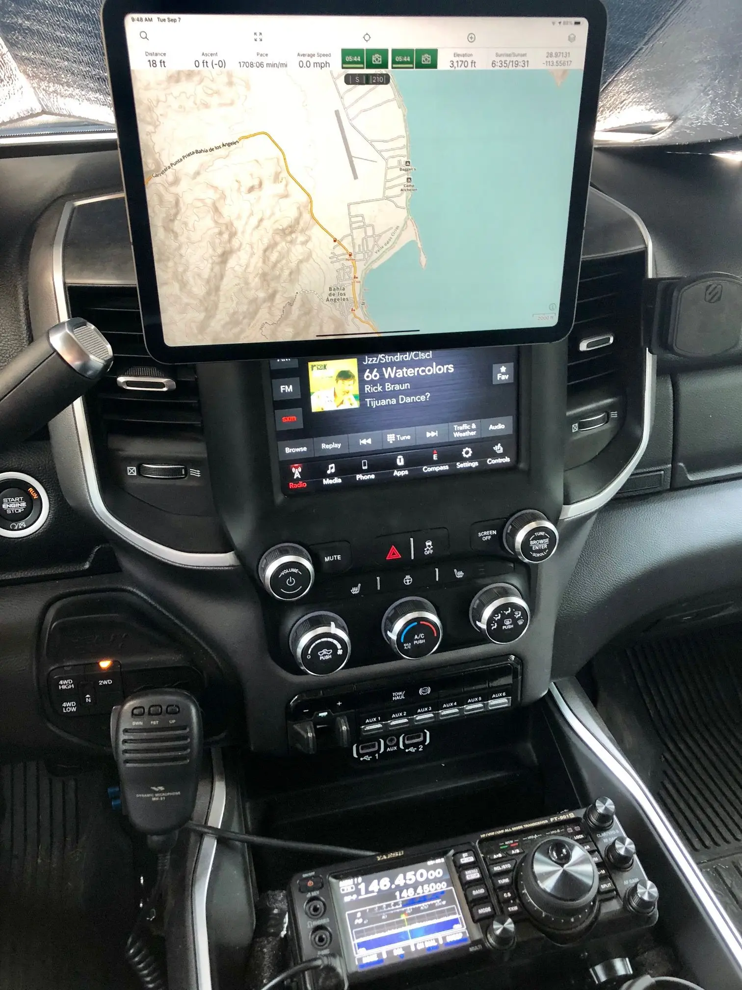 Ham radio comms from Baja