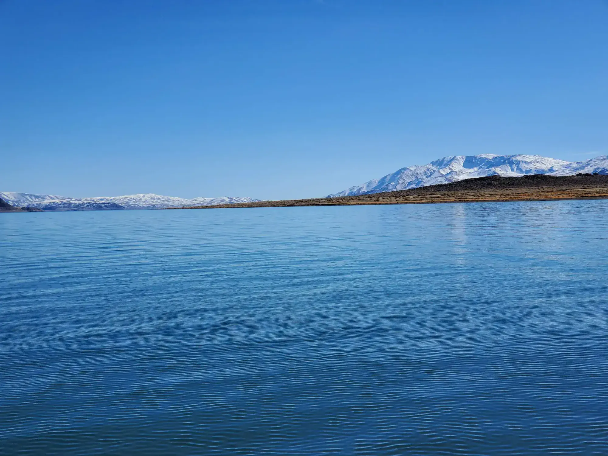 The unique landscape around Pyramid Lake